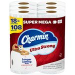 Charmin Super Mega Roll Ultra Strong Toilet Paper, 18 Count