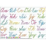 Ashley Productions Smart Poly Single Sided PosterMat Pals, Cursive Handwriting, 12" x 17.25"