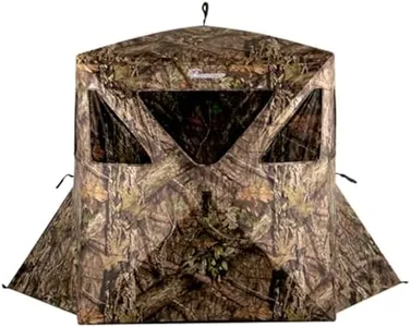 Ameristep Caretaker Kick Out Pop-Up Ground Blind, Premium Hunting Blind, Realtree Edge Camo, One Size