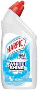 Harpic White and Shine Disinfectant Toilet Cleaner Bleach - 500 ml | India's # 1 Toilet Cleaner