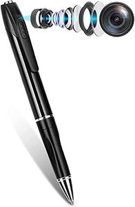TECHNOVIEW Pen Camera Spy Indoor Outdoor Hidden Pen V8 Portable 1080p Camera HD Video and Audio with 75 Minutes Battery Life,Pen Micro Camera for Home Home and Classroom Learning