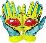 Battle Double Threat Football Gloves ‚ Ultra-Tack Sticky Palm Receivers Gloves ‚ Pro-Style Receiver Gloves, Youth/Medium