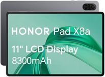 HONOR Pad X8a, 11-Inch Wi-Fi Tablet, 128GB Storage, 8300mAh Battery, Quad-speaker, Slim Metal Design, Android 14, Space Grey