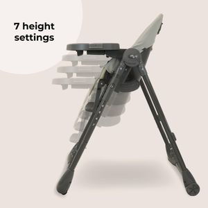 My Babiie Highchair – Grey Adjustable Baby Feeding Chair