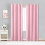 Pink Blackout Curtains 84 Inches Lo