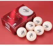 Double Happiness DJ40+ WTT 3 Star Table Tennis Balls, ITTF Approved Pack of 6, International Tournament Grade Balls.