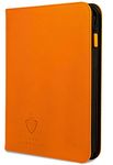 Card Guardian - 9 Pocket Premium Binder with Zipper for 360 cards - side loading pockets for Trading Card Games TCG (Orange)