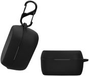 kwmobile Case Compatible with Jabra Elite 3 / Elite 2 Case - Silicone Cover Holder for Earbuds - Black