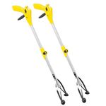 JML VivaLife / Gopher Pro - Easy Grabber Stick & Reacher - Lightweight, Foldable with Suction Cup Grip-Lock, 1m Litter Picker for Hard-to-Reach Items, Designed for Elderly and Disabled | 2pk