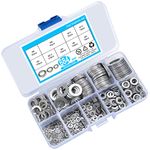 684 Pcs Flat Washer, Stainless Steel Lock Washer Spacers, Assorted Metal Washers Assortment for Home Decoration, Factories Repair Construction - M2/M2.5/M3/M4/M5/M6/M8/M10/M12