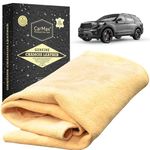 CarMax Professional 4.5 sq ft English Premium Natural Chamois - Clean Like a pro with Our Biggest and Best Chamois - Superb Drying Capacity Easy, Streak Free Finish - Made in The UK…