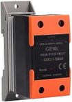 GEYA Solid State Relay with Radiator AC-AC Single Phase SSR 120A Din Rail Mount (AC Control AC,120A)