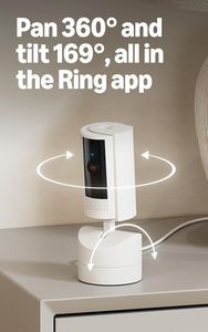 Ring Pan-Tilt Indoor Security Camera – 360° HD WiFi Surveillance