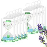 TYCOM Dehumidifiers, Hanging Humidity Packs for Effectively Absorbing Excess Moisture, Closet Dehumidifiers & Odor Removers for Home & Car -Lavender 10Pcs