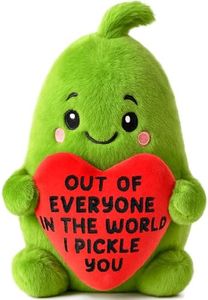 Anniversary Birthday Gifts for Women Men Christmas Boyfriend Girlfriend GF Wife Husband Couples Valentines Funny Gift for Her Him, Pickle with Heart to My Love Fathers Mothers Day I Love You Gifts