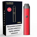 Uwell Caliburn Pod Kit 2ml E Cigarettes Vape Starter Kit Vape Pen (Red) No Nicotine