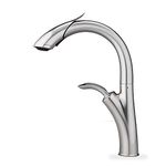 ALTON Metal Single Lever Dual Flow Pull-Down Sink Mixer Sprayer (Large, Brushed Nickel)