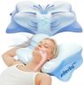 Derila Ergo Pillow Memory Foam Butterfly Neck Pillow, Side, Stomach Sleeper Pillows, oreiller Mousse memoire, Fete Des Meres Cadeaux Happy Mothers Day 21.25 x 14.17 x 4.72 inches