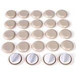 24 PCS Self-Stick Furniture Sliders,1 Inch Furniture Glides for Carpet,Furniture Moving Pads for Furniture-Adhesive Carpet Sliders