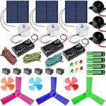 SP Electron Combo of Multipurpose 3 Solar Panel Setup Solar Energy Kit - Solar Motor Kit