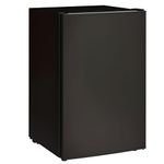 HOMCOM Compact Refrigerator, 4.5 Cu Ft Single Door Mini Fridge with Freezer, Adjustable Thermostat, Reversible Door, Energy Saving Fridge for Bedroom, Dorm, Home Office, Black
