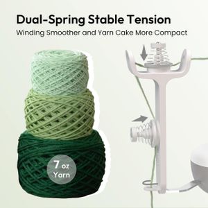 Etcokei Electric Yarn Winder – Compact Wool Cake Spinner for Knitting & Crochet