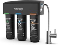 Waterdrop TSB Under Sink Water Filter System with Dedicated Faucet, 8 Layer High Capacity Water Filtration System, NSF/ANSI 42 Certified, Reduce PFAS, PFOA/PFOS, Reduce Lead, Chlorine, Bad Taste