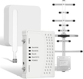 Cell Phone Booster for Home & Office with Band 66/2/4/5/12/17/13/25 for All Canadian Carriers | Up to 6000 Sq Ft | Boost 4G Data Signal | ISED Approved