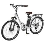 isinwheel U2 Electric Bike for Adults, 26" 500W Peak Ebike Upto 90km & 32km/h, 13Ah Removable Battery, Electric Bicycle with 35-Speed, Dual Suspension & LCD Display for City Commuting Trail