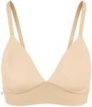 Harper Wilde Bliss Triangle Bralette – Ultra-Soft, Lightweight Bralette for Women with No Cups, No Wires, No Padding XX Large, Beige