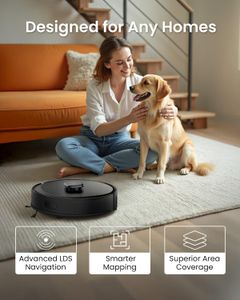 Tapo RV30 Max Plus Robot Vacuum Cleaner with Mop – 5300Pa, Auto-Empty, LiDAR Navigation, Alexa & Google Compatible