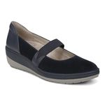 Vionic Judie Women's Orthotic Mary Jane Wedge Casual Shoe, Navy, 11