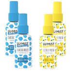 Lu-mist Lu-Mist 4 x 60ml Assorted Toilet Bowl Spray Pack (Citrus Fresh & Coastal Breeze)