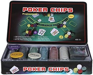 HOW (HOUSE OF WISHES) with Device Professional 300 Coins Poker-Chips Set (TIN CASE Safe Pack) (for Adult)