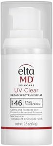 EltaMD UV Clear Face Sunscreen SPF 46, Oil Free Sunscreen with Zinc Oxide, Dermatologist Recommended Sunscreen, 0.5 oz