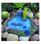 Wonderful Miniature Fairy Frog Garden Decorations Accessories Clay Resin Pond Multicolour