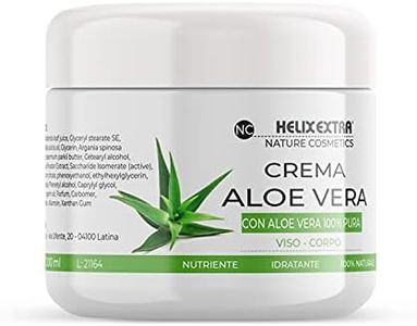 Crema viso e corpo con Aloe Vera, Olio di Argan, Burro di karité. Antirughe, Idratante e Lenitiva, Nutriente. Prodotto in Italia.100 ml.