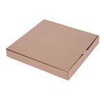 Fiesta Green Compostable Cardboard Pizza Boxes 14 inch (Pack of 50), Brown, Plain Design, Size: 45(H) x 358(W) x 358(D)mm, BS EN13432 Suitable for Commercial Composting, DC725