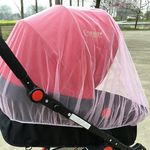 Kolar Polyester Infants Washable Stroller, Carrier, Pram, Car Seat & Cradle Anti Mosquito Net (Pink)