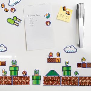 Paladone Super Mario Bros. Fridge Magnets - Features 80 Magnetic Characters and Icons