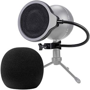 Snowball Mic Pop Filter - 4 Inch 3 Layers Windscreen with Flexible 360° Gooseneck Clip for Blue Snowball Microphone to Improve Sound Quality by YOUSHARES