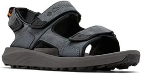 Columbia Men's Trailstorm Hiker 3 Strap sports sandals, Grey (Graphite x Black), 8 UK