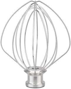Whisk Attachment Stainless Steel Wires Whip K45WW Parts fit KitchenAid 4.5 and 5 QT Tilt Head Stand Mixer
