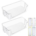 [2 PACK] Upgraded DA63-09775A Refrigerator Door Bin for Samsung Refrigerator Door Shelf Replacement RF27T5201SR RF28T5001SR RF27T5241SR RF28T5021SR Door Shelf,DA97-20984A Fridge Right Door Shelves