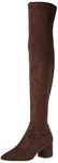 The Drop Women's Sean Suede Over-The-Knee Boot, Coffee Bean, 5.5