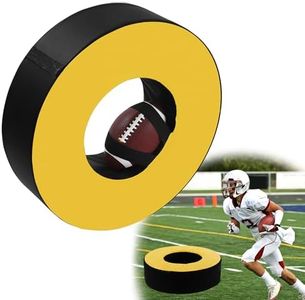 BALAPET Football Tackle Wheel with Straps, Football Tackle Ring for Youth,Football Tackle Dummies High Elastic Foam and Waterproof Leather for Football Practice(D28*8IN)