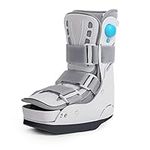 Offloading Walking Boot for Heel Pain or Ankle Sprained Medical Inflatable Walker Fracture Boot Short Air Cam Walker Brace for Fracture, Plantar Fasciitis, Achilles Tendon Injury, Ulcerations (L)