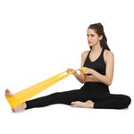 HealthHike Yoga Band | Theraband for Physiotherapy, Stretching, Yoga & Resistance Workout | Latex-Free, Anti-Allergic & Tear-Resistant thera Band for Exercise, Size 60 X 5 inch