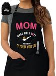 BARTME DESIGN Funny Cooking Apron - Funny Kitchen - Dad, Grandpa, Mom - Grilling Chef - Gift Bag - 100% Cotton, Told You So