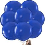 Prextex Blue Giant Balloons - 8 Jumbo 36 Inch Blue Balloons for Photo Shoot, Wedding, Baby Shower, Birthday Party and Event Decoration - Strong Latex Big Round Balloons - Helium Quality